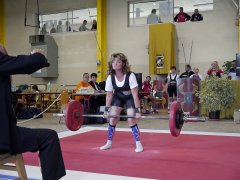 Pat increasing the World Deadlift record at the World Championships in France on 24th June 2012